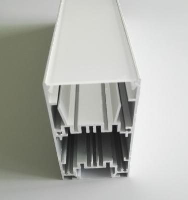 China 2 Inch LED Aluminum Profile Heatsink With Regressed Cover for sale