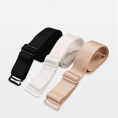 China Fashion factory wholesale accept custom ladies bra black LOGO 0.8-2cm elastic adjustable sports bra straps for sale