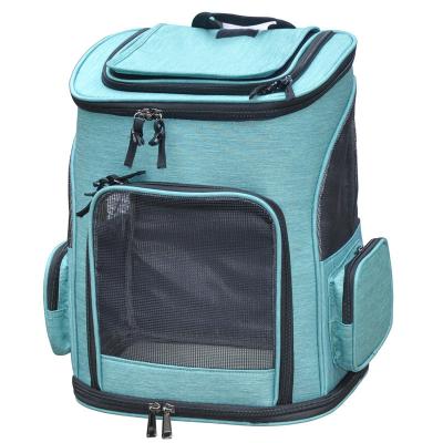 China Viable New Style Foldable Large Breathable Mochila Para Mascotas Cat Bags Travel Dog Backpack Pet Carrier for sale