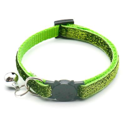 China Sustainable Wholesale Polypropylene Fiber Personalized Cheap Dog Cats Collar With Colorful Bells Fashion Pet Collar for sale