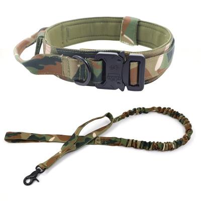 China Innovative Custom Manufacturer Lights Custom Brand Dog Supplies Leash Camouflage Pet Collar For Large Dog for sale