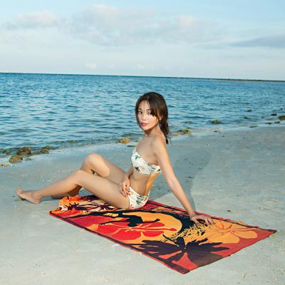 China Custom Size Pattern Thickness Microfiber Beach Towel QUICK DRY Hot Selling Custom Thin Heavy With Logo for sale