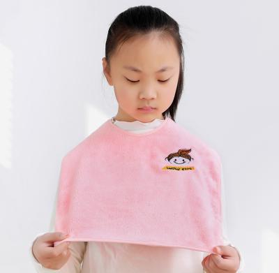 China Factory Sale Hot Microfiber Coral Fleece Multi Color Children Wash Towel QUICK DRY With Embroidery Customized China Logo for sale