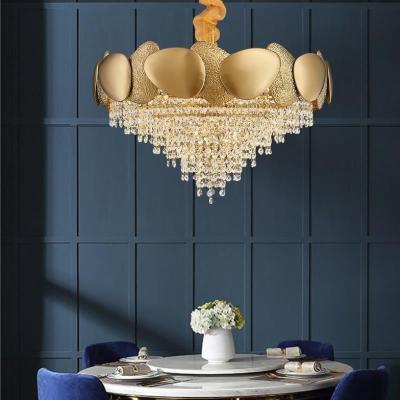 Cina Il pendente di lusso di D60*H40cm E14 accende 4000K il grande giro Crystal Chandelier in vendita