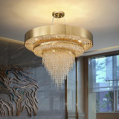 China Lichtbron van Crystal Chandeliers Electroplating E14 van het winkelcomplextitanium de Goud Geplateerde Te koop