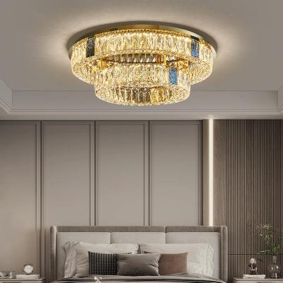 China Grande hotel nivelado redondo Multilayer de Crystal Chandelier Dimmable For Home da montagem à venda