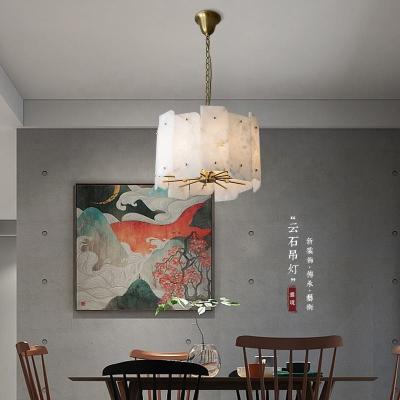 China ODM High End Pendant Lights White Marble Modern Pendant Light 3000K 4000K for sale