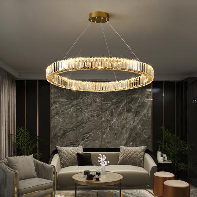 China Dia120cm Geometric Round Modern Ring Pendant Light AC85V To 265V for sale