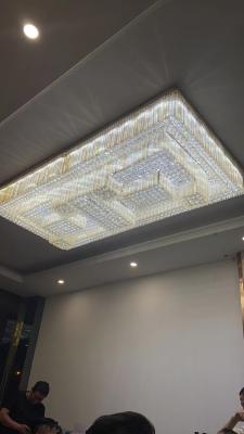 China Pureza Crystal Square Customized Pendant Lamp para a sala de visitas e o sótão alto à venda