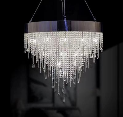 China Transparent Clear Custom Pendant Lights Crystal Raindrop Chandeliers AC110V for sale