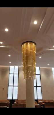 China Tricolor Design Style LED Customized Pendant Lamp For Duplex Villas Staircases for sale