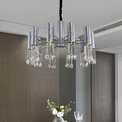 Cina Acciaio inossidabile Chrome Crystal Ceiling Lights Adjustable moderno 110V - 240V in vendita