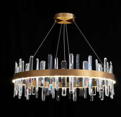 Cina Piatto del soffitto del metallo di Crystal Ceiling Light Fixture With del candeliere di forma rotonda in vendita