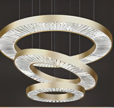 China Adjustable Modern Circular Ring Custom Chandelier Dia 50cm / 19.7inch for sale