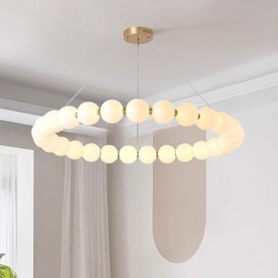 China LED Energy Saving 	Glass Pendant Lamps  Dining Room Restaurant Chandelier 25-30M2 for sale