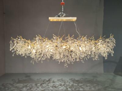 China Living Room / Bedroom Metal K9 Crystal Chandelier 15m2 - 30m2 111V~240V for sale