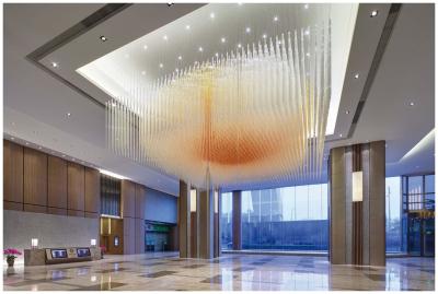 China Commercial Glass Extra Large Chandeliers Custom Lighting Fixtures 220V-240V /110V for sale