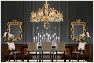 China Europese stijl Antieke Franse Baccarat Kristal kroonluchter Creatieve High End Club Kristallamp Te koop