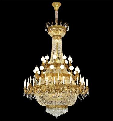 China High Quality Brass Commercial Chandelier Lighting E14 Light Source for sale