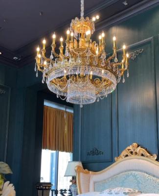 China European Courts High End Luxury Crystal Candle Chandelier Dazzling Lighting for sale