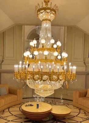 China Customized Contemporary Extra Large Chandeliers With High End Crystal Pendants for sale