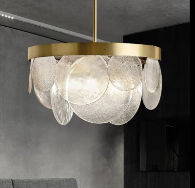 China Wholesale Modern Indoor Minimalist Round LED Pendant Lamp Restaurant Decoration Drop Lights Nordic Luxury Glass Pendant Light for sale