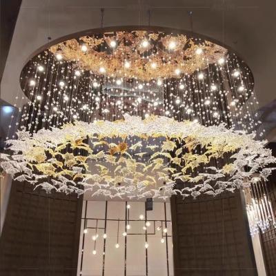 China Professional Indoor Decoration Crystal Lamp String Modern Luxury Wedding Decoration Ceiling Light for sale