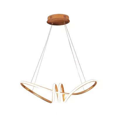 Cina Candelabro a LED moderno rivestito di oro cromato appeso per sala da pranzo cucina sala da soggiorno casa Deco candelabro in vendita