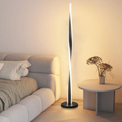 Cina Contemporaneo Retro Moderno Minimalista Acrilico Lampada a LED Stand Divano in piedi Casa laterale Decorazione a lato letto Lampada da terra Morden in vendita