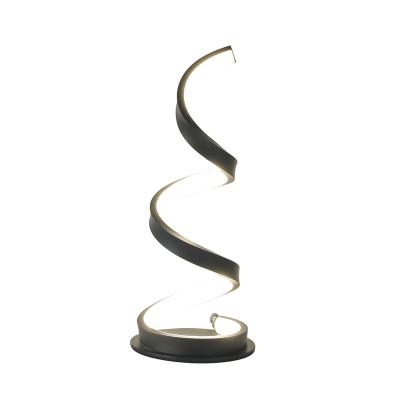 China Modern simple spiral LED desk lamp S-shape, dimmable touch control desk lamp, reading lamp, bedside lamp, room, office for sale