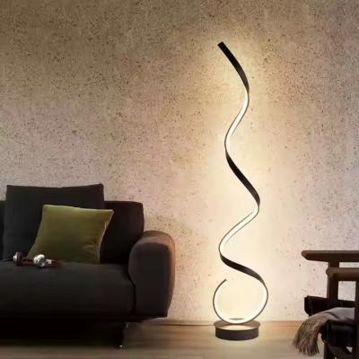 China Corner Luxury Arc Smart Minimalist Hotel Living Room Bedroom Floor Light Standing Led Modern Lamp for sale