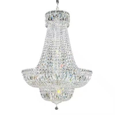 China Modern Hotel Lobby Villa Decoration Pendant Light Custom Large Project Luxury LED Crystal Chandelier for sale