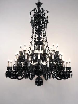 China Trending Chandelier Lamps Black Smoke Candle Modern Unique Crystal Chandeliers for Dining Room for sale