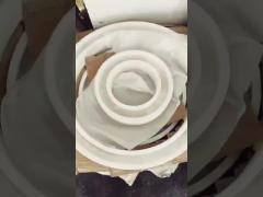 Circular alabaster lamp shade