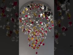 Modern Hotel Banquet Hall Chandelier Lighting Shopping Mall Modern Crystal Stone Chandelier