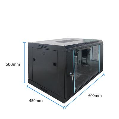 China Server Cabinet Network Metal Wall Mount Equipment Data Rack Network Cabinet 19 Inch 9U Sheet Strong And Safe Rack for sale