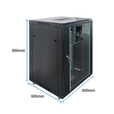 China Equipment Data Rack Network Network Cabinet Internet Servers School Equipment Rack Mount Frame Server Lock Micro Info Centers 15U Telecom Rackmount Cabinets for sale