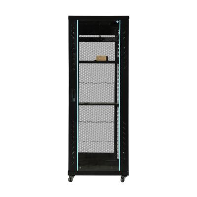 China Cheap Data Center Black Metal Computer Cabinet / Server Rack 19 Inch 22u For Data Center for sale