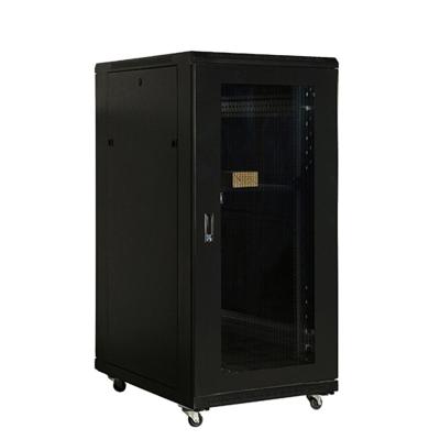 China Custom Open Door 22u 5G Glass Data Center Rack Computer Network Cabinet Data Center for sale