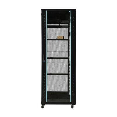 China Outdoor Data Center Server Rack Cabinet 22u 32u 37u 42u Network Cabinet With Mesh Door for sale