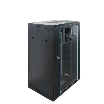 China 18u Wall Section Luxury Network Integration System Rack Network Cabinet Single Wall Cabinet with Assembly Thickening and Deepening Welding for sale