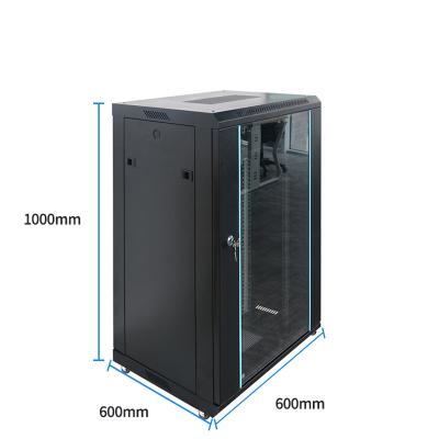 China Network Server 18U Wall Mounted Fully Welded Rack Waterproof Communication Cabinet 19 Inch Network Integration System for sale