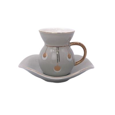 China New Arrival Viable Set of 6 One Espresso Cup Capacity Bone China Cups Coffee Logo Coffee Espresso Cup Fashion for sale