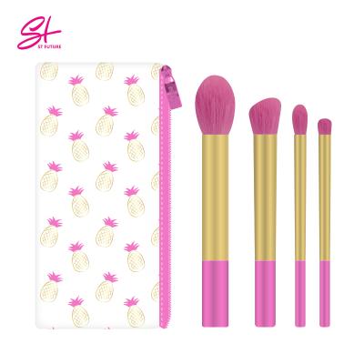 China Angular Blush Future St Brush Set OEM 4pcs Private Label Makeup Brush Pincel De Maquiagem Professional Makeup Sets Women Make Up Brush Kit for sale