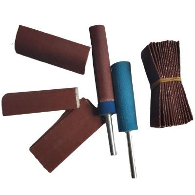 China Suitable Furniture Sponge Abrasive Belt For High Quality Sand Abrasive Rubber Drum Rod Sponge Handle Iron Belt Small Wheel for sale