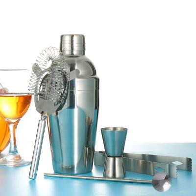 China New Disposable Custom Bartender Kit Cocktail Shaker Bar Set 350ml 550ml 750ml Stainless Steel For Mixing for sale