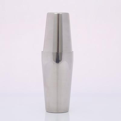 China Luxury Single Wine Mixer Cocktail Shaker Boston Sustainble Stainless Steel Bar Accessories for sale