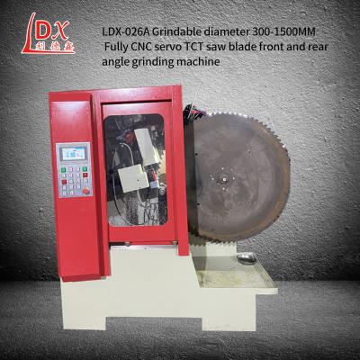 China LDX-026A Servo-voeding Grote TCT zaagblad Voor- en achterhoek slijpmachine Te koop