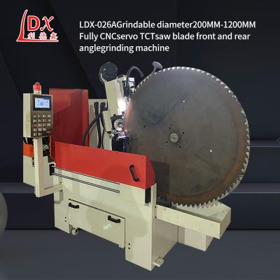 China LDX-026A Servo voeding full CNC cirkelzaagblad voor en achter Hoek slijpmachine Te koop