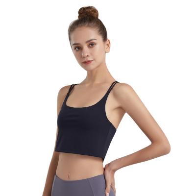 China New Breathable Stretchy Yoga Bra Workout Tops Fitness Sports Bra High Impact Gym Clothing For Women for sale